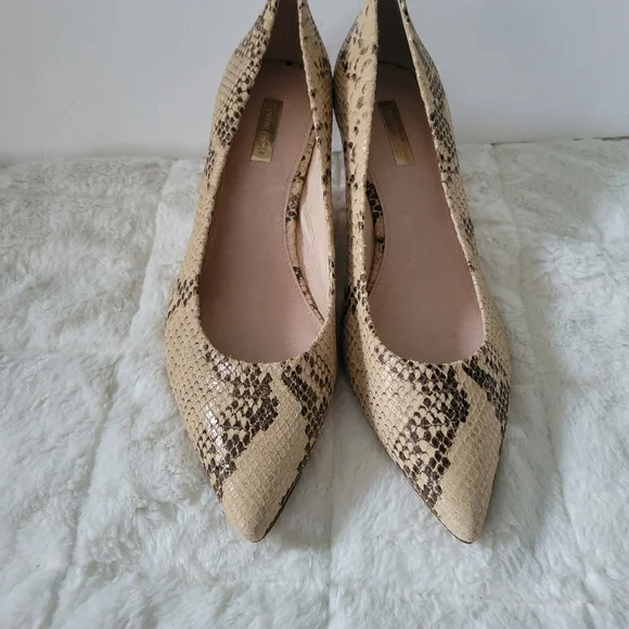 LOUISE ET CIE JORDYNA PUMPS HEELS ANIMAL PRINTS SHOES  SIZE 10 beige brown color - Picture 10 of 12